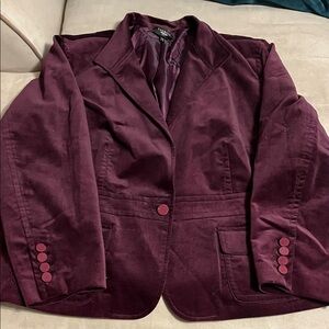 Talbots plum Blazer